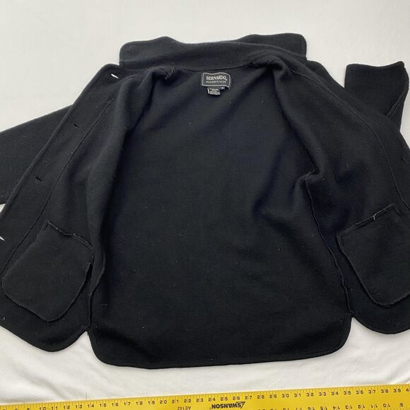 Bernardo Essentials Jacket Womens Medium Boiled Wool Button Front Pockets - Picture 4 of 11